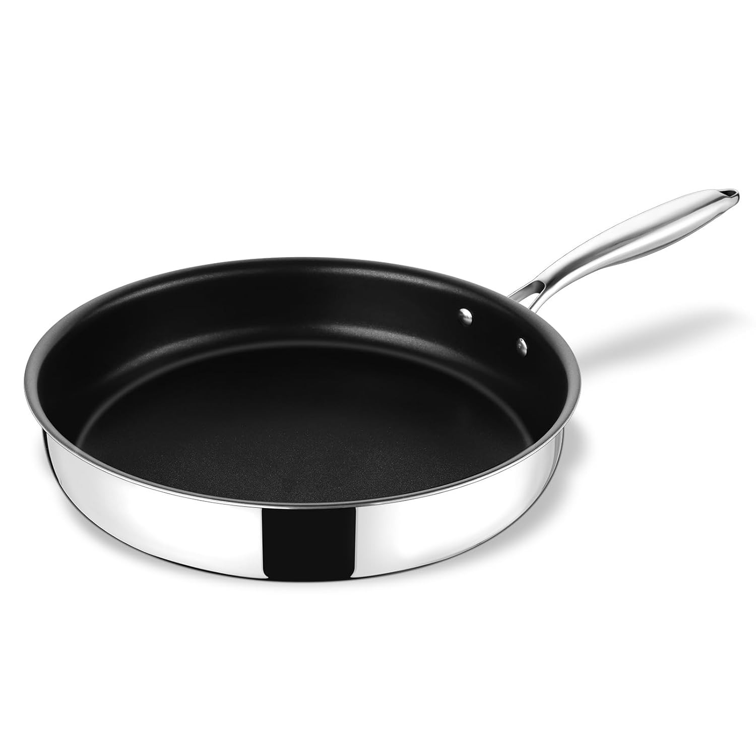 Stainless Steel 10 Inch Nonstick Frying Pan 3 Ply Cookware Set, Inch Nonstick