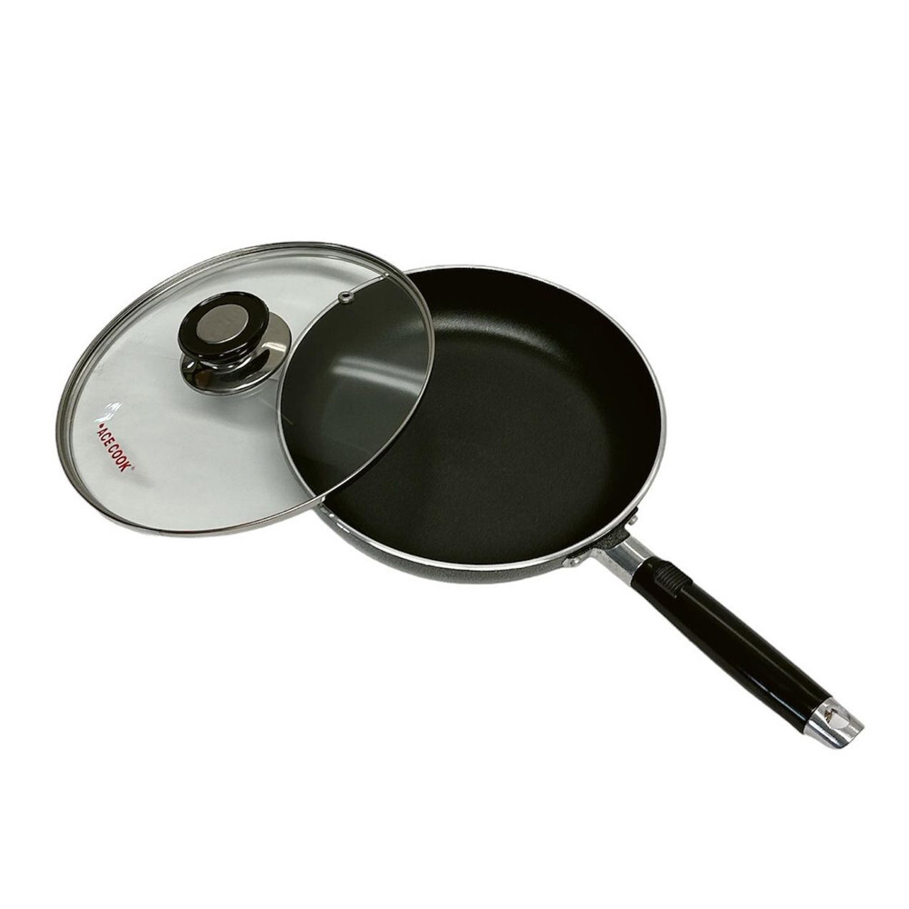 11″ (28CM) Non-Stick Saute Frying Pan Fry Wok With Lid