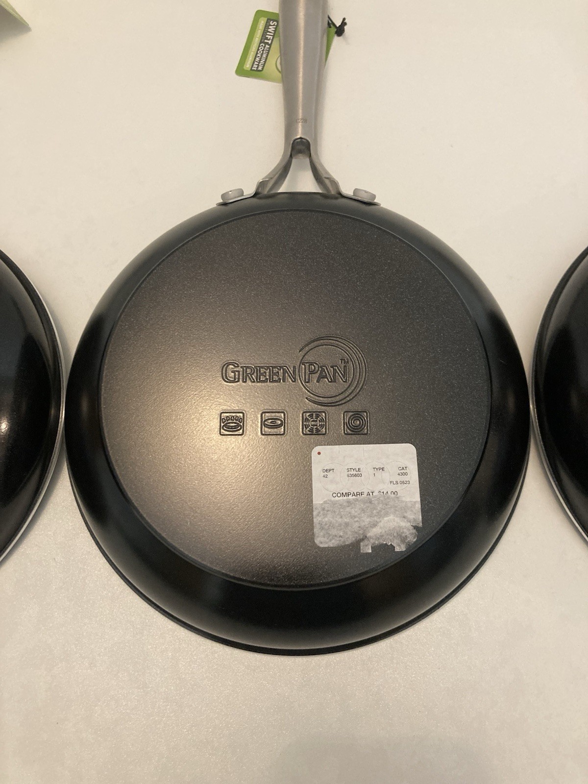 GreenPan Swift Ceramic Nonstick 8″ Frying Pan Skillet Stainless Steel Lot Of 5
