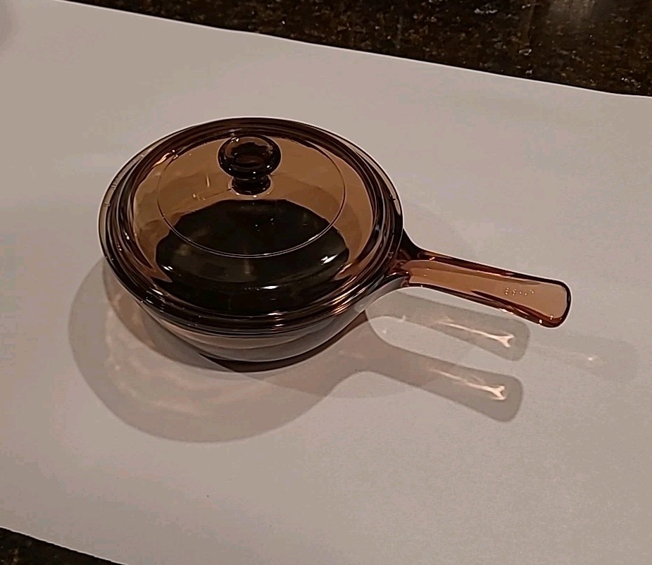 Corning Vision USA Amber 0.5 L Non-stick Saucepan w/Pyrex Lid P-81-C