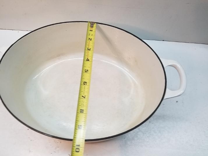 Le Creuset Oval Casserole Cocotte 31cm 6.3L White Enamel Cast Iron