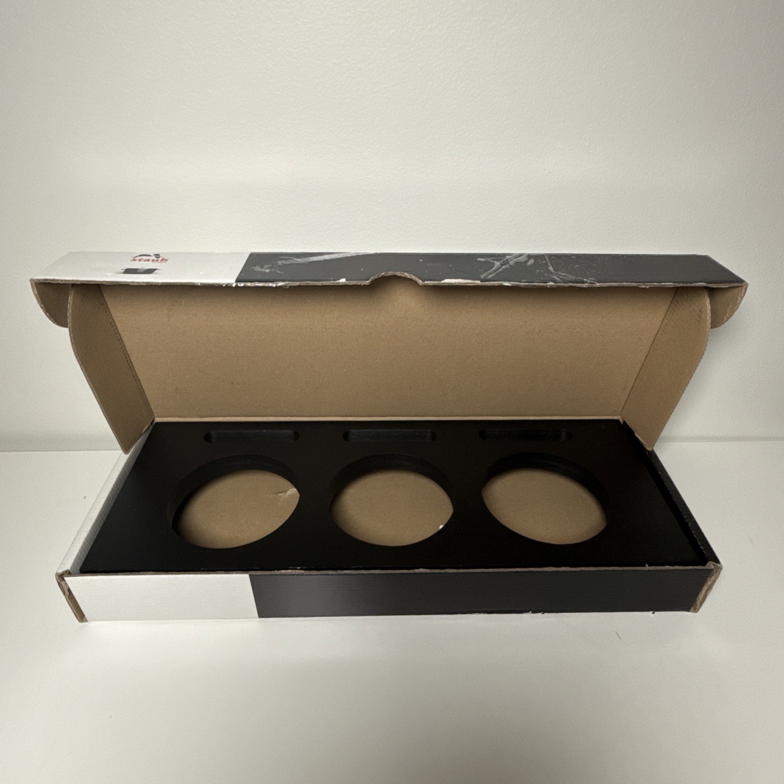 Staub Wood Mini Cocotte Stand For 3 Round Mini Cocottes – Black – 1190700 – New
