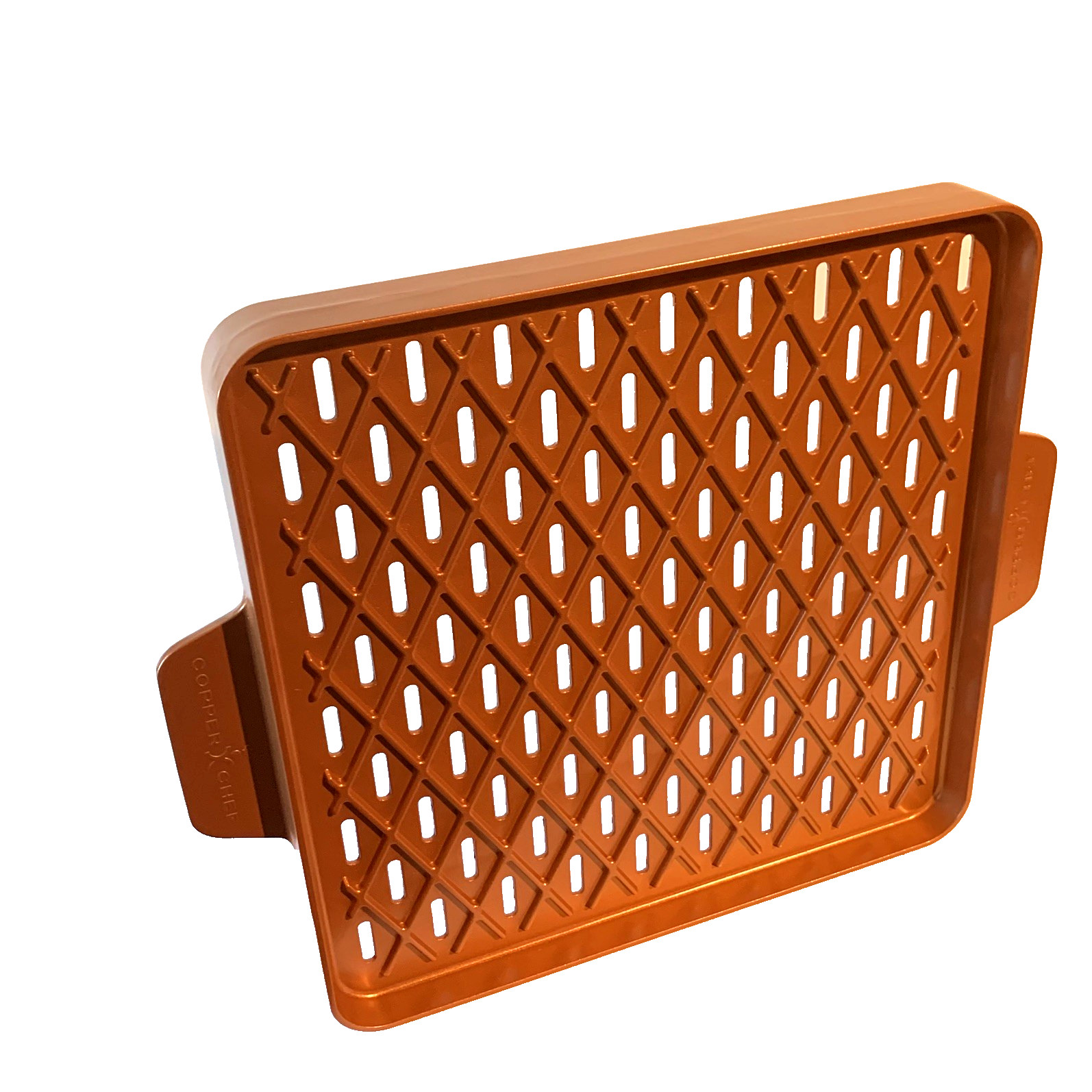Copper Chef X Design 12″ x 12″ Barbecue BBQ Grill Pan Dual Sided Preowned Unused