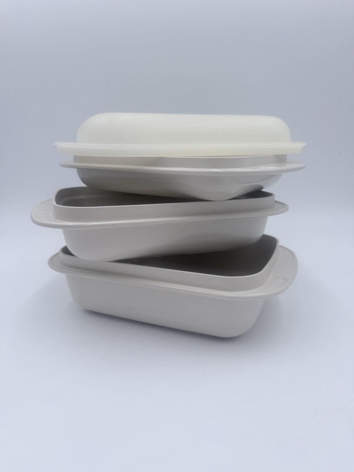 TUPPERWARE ULTRA 21 OVENWARE – 6 PC ROASTER SET – 1761 1762 1765 – 3x 1783 Lids