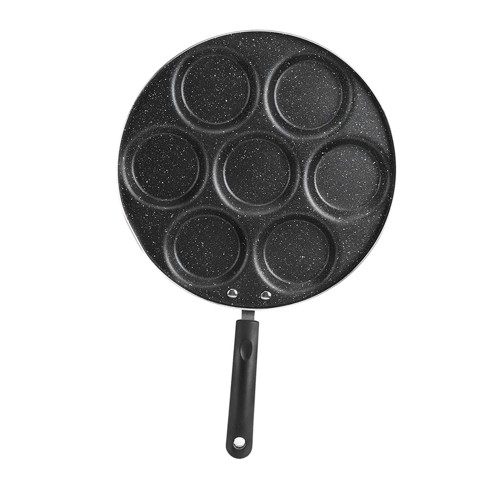 7-Hole Non Stick Cooking Pan For Fried Eggs Burger Mold Kitchen Supplies ZXS