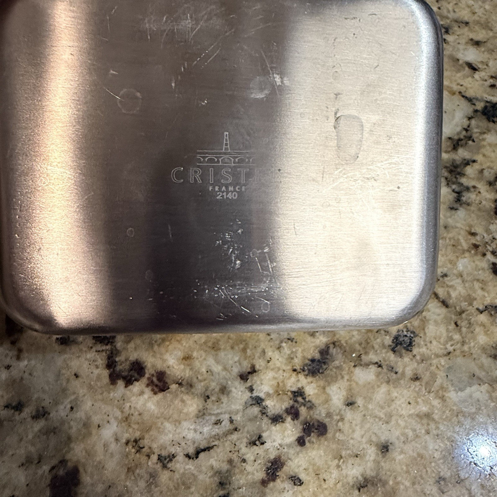 CRISTEL 18/10 Stainless Steel Mini Roasting Pan 3-Ply Roaster 3.9” 10×12 cm NIB