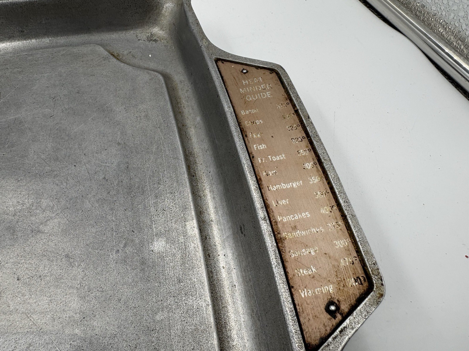 vintage Frigidaire cast aluminum square griddle pan Heat Minder Stovetop