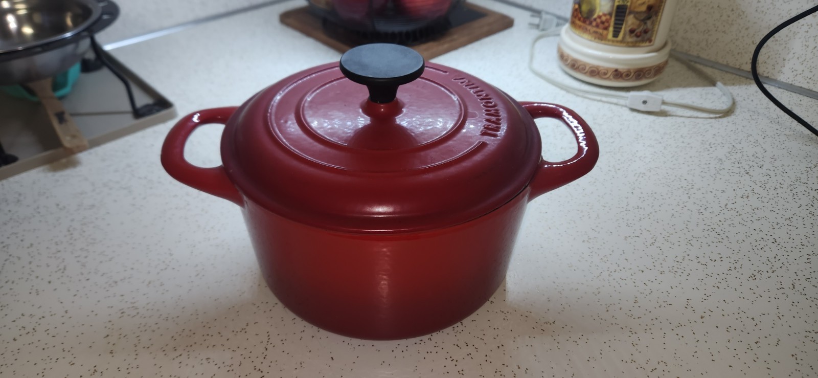 Tramontina 3.5 Quart Pot With Lid Enameled Cast Iron Dutch Oven Red