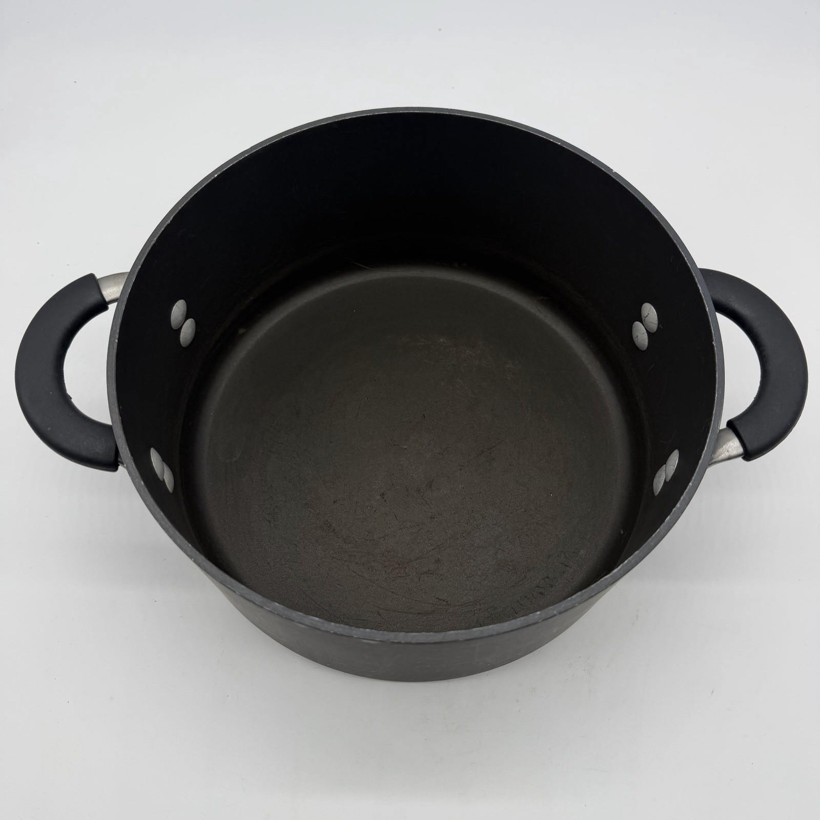 Calphalon 6 Qt Hard Anodized Covered Stock Pot w/ Lid Model 8786 Made in USA