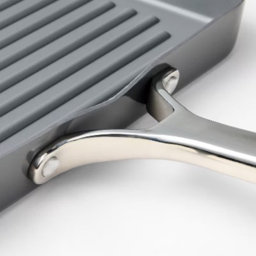 12" Aluminum Ceramic Grill Pan Dark Gray – Figmint: Nonstick, Dishwasher