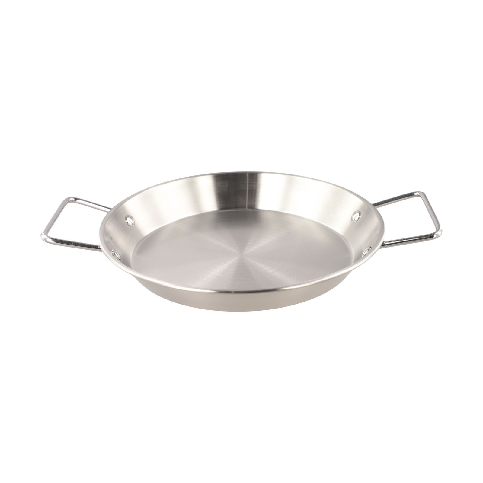 Rust Resistant Stainless Steel Paella Pot Flat Bottom Cooking Pot 32CM