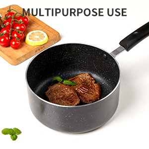 Nonstick Saucepan Set with Lid, Non Stick 1Qt & 2Qt Sauce Pan Set with Glass Lid