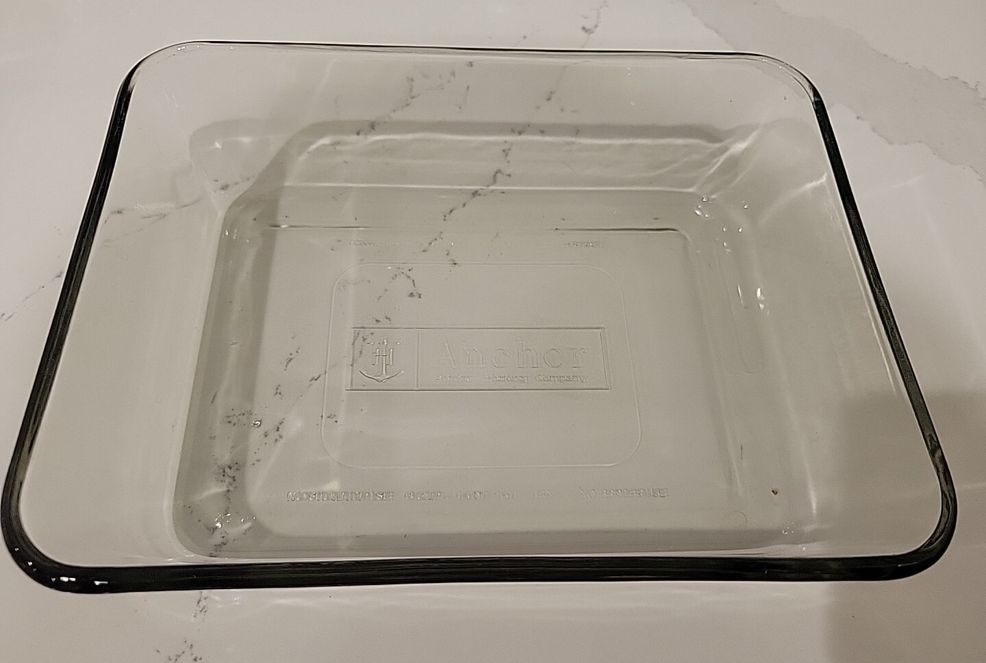 Anchor Hocking Brownie Casserole Dish 8″ x 6″ 6 Cup Clear Glass Pan