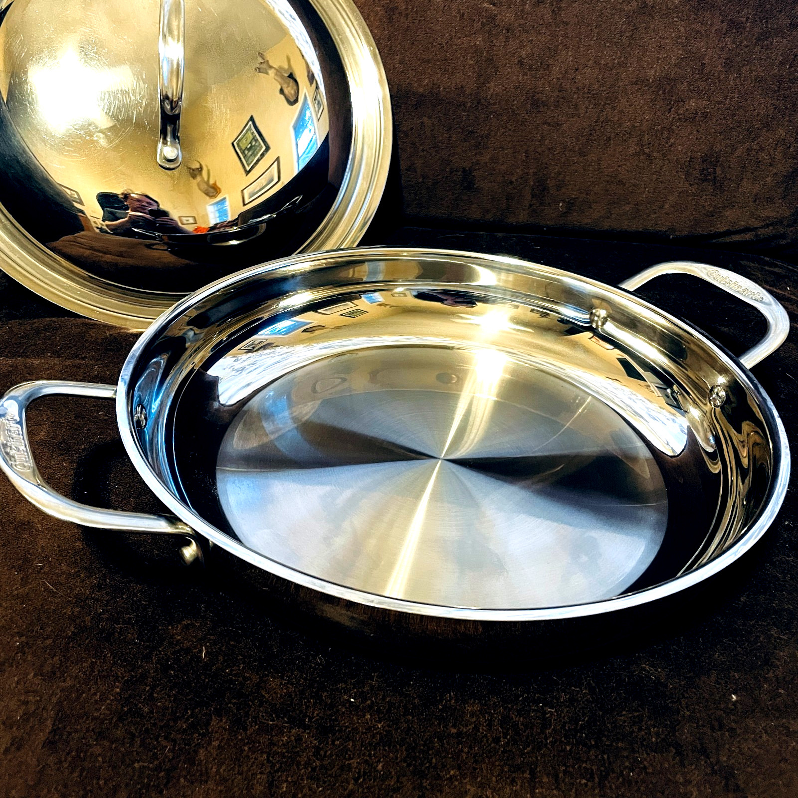 NEW Cuisinart 12″ Everyday Pan with Dome Lid Model 725-30D, Stainless Steel