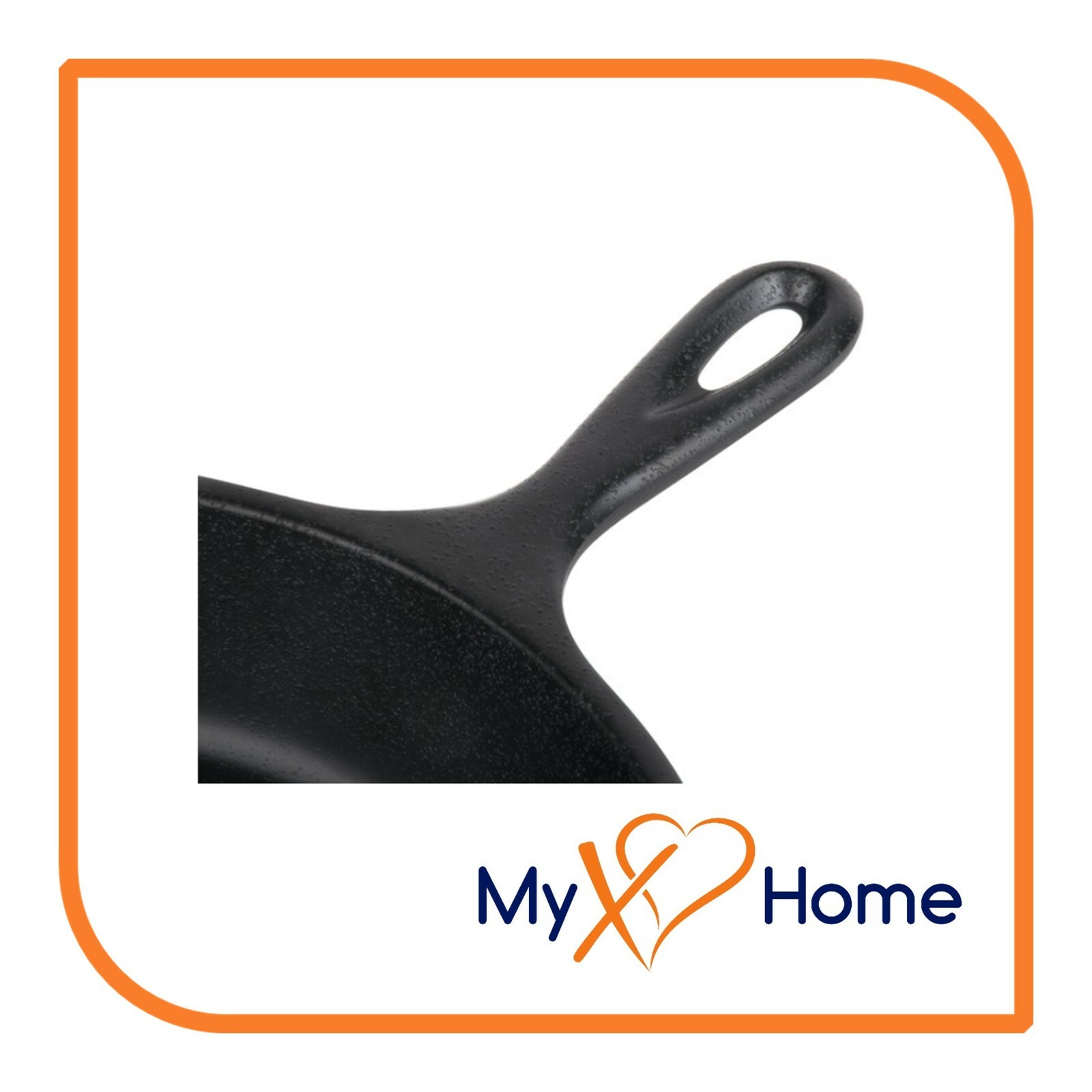 10″ Round Cast Iron Frying Pan / Skillet with Handle (6 Skillets) by MyXOHome