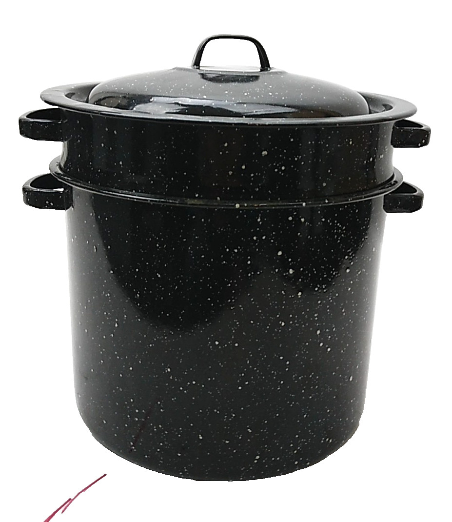 Granite Ware 3 Piece 7 1/2 Qts Multiuse Pasta Pot Set, Strainer Pot with lid