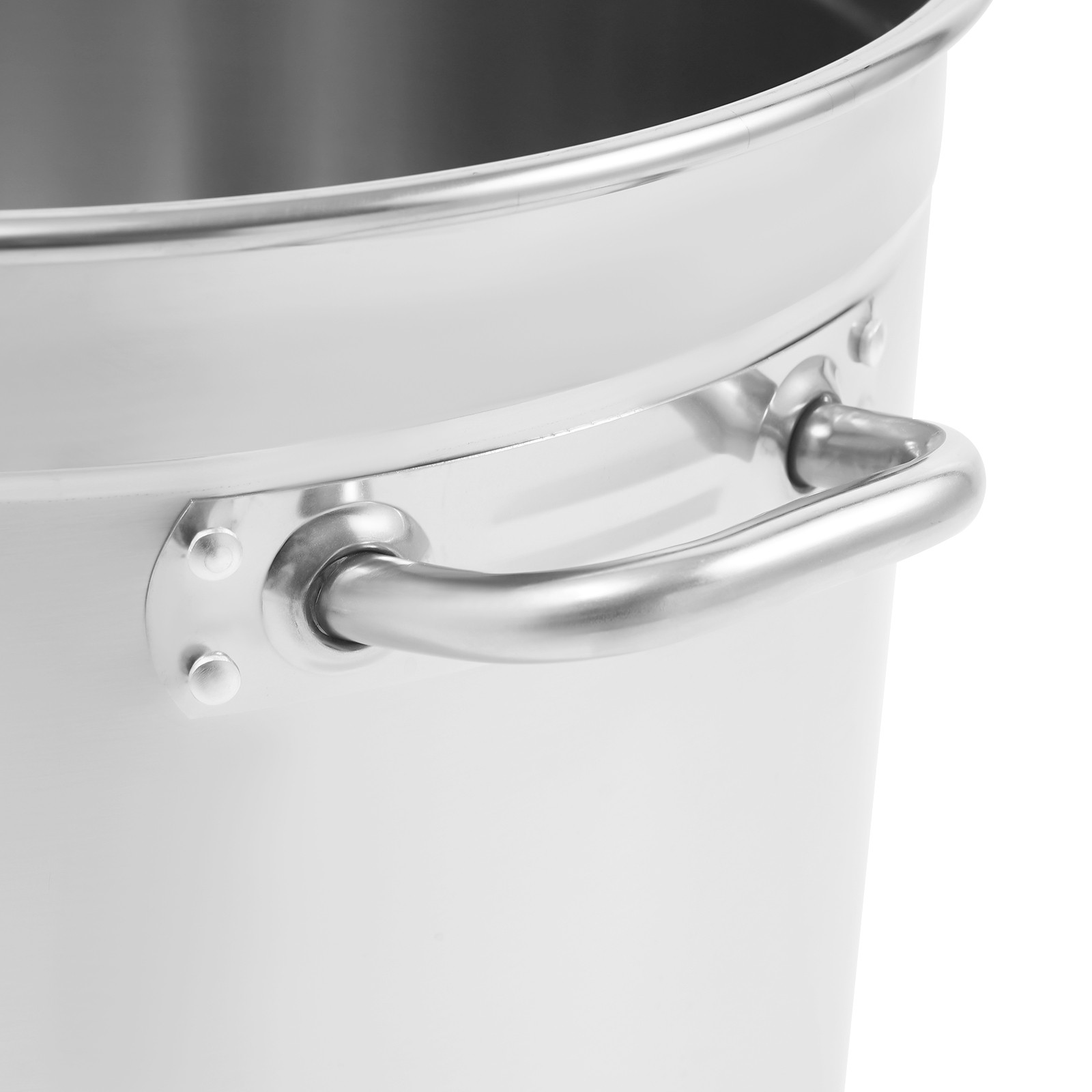 48L Stainless Steel Pot Large Cooking Pot with Lid Stainless Steel Soup Pot