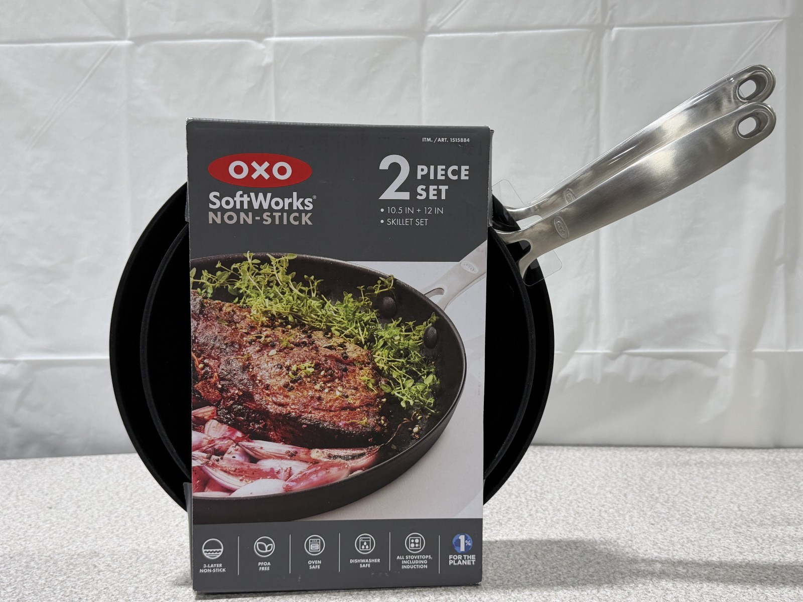 OXO Softworks Non-stick Skillet 2 Piece Set 10.5” & 12in