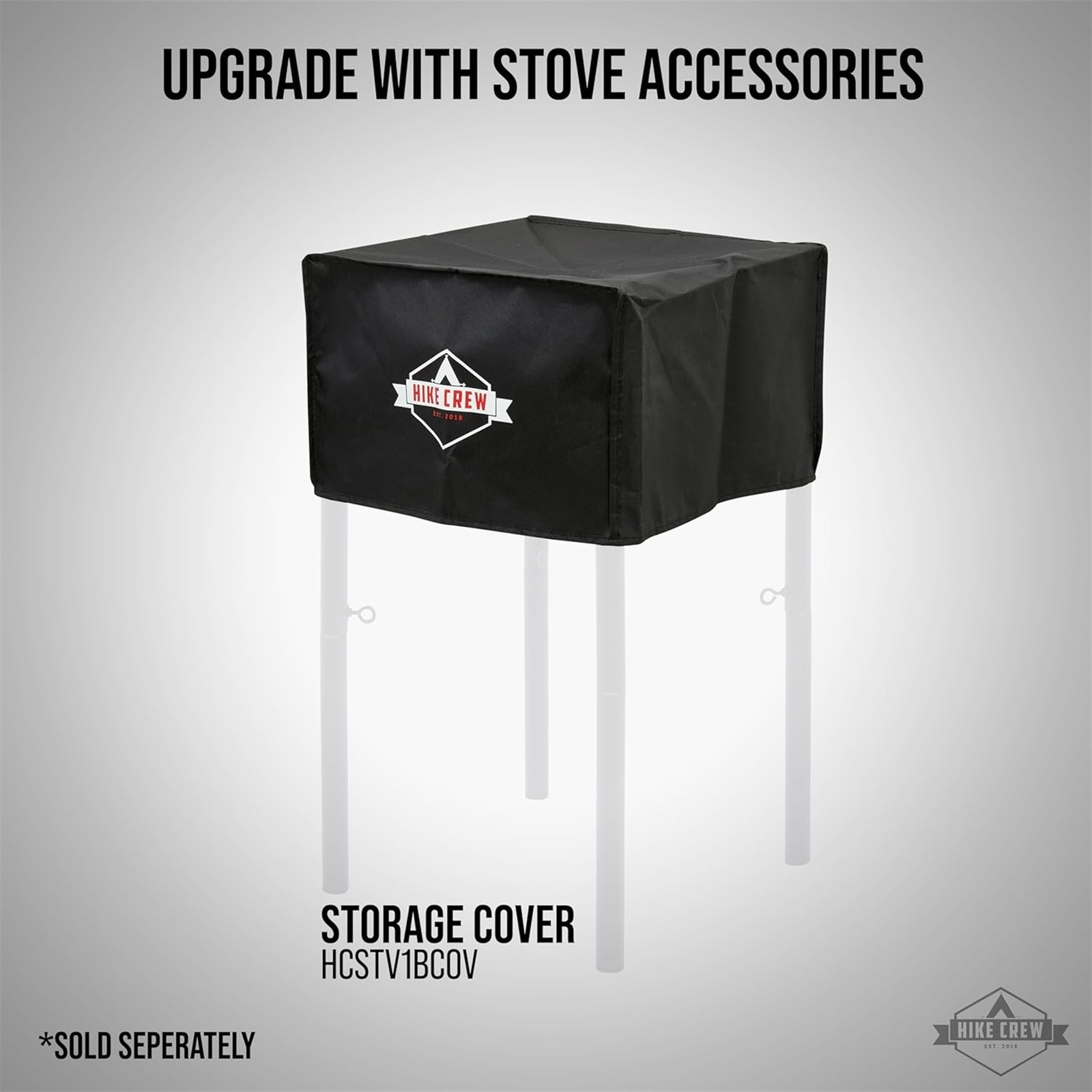 Hike Crew Cast Iron 1-Burner Gas Camping Stove, 75,000 BTU Portable Stove