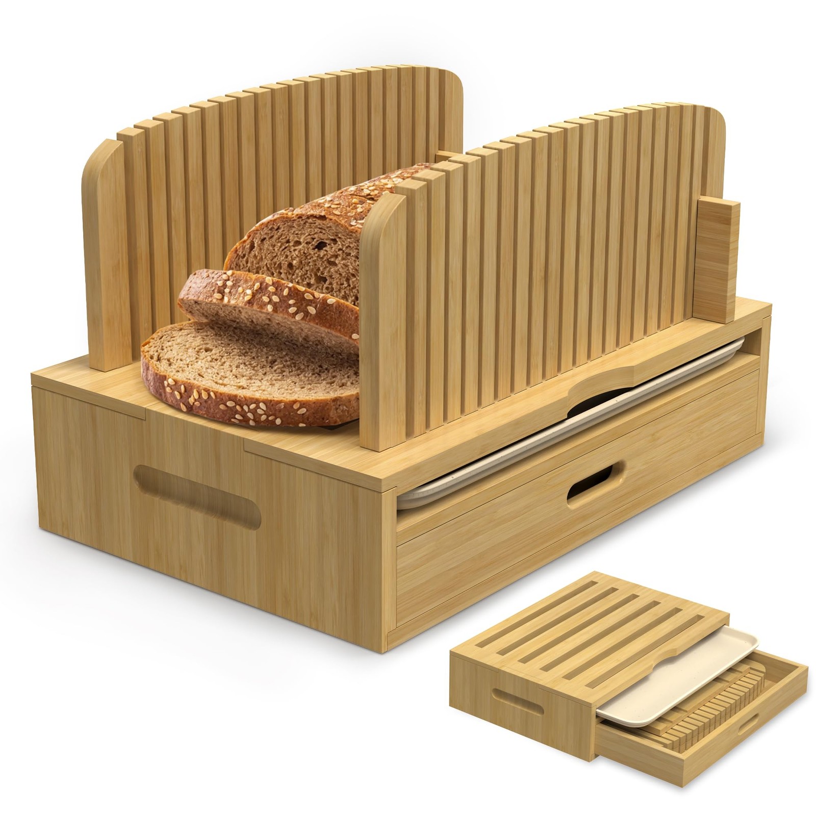 Bamboo Bread Slicer Guide: Bread Cutter for Homemade Bread Loaf – Adjustable …