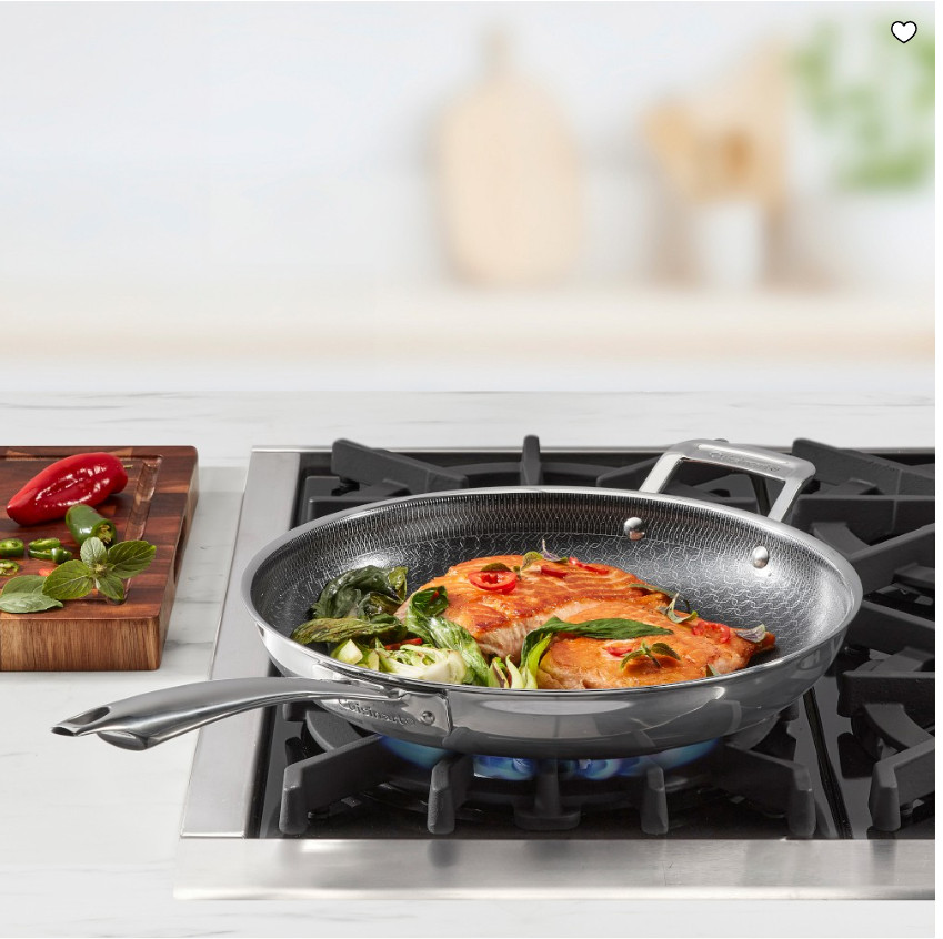 Cuisinart FusionElite+ Hybrid Stainless Steel Ceramic Nonstick Skillet Pan