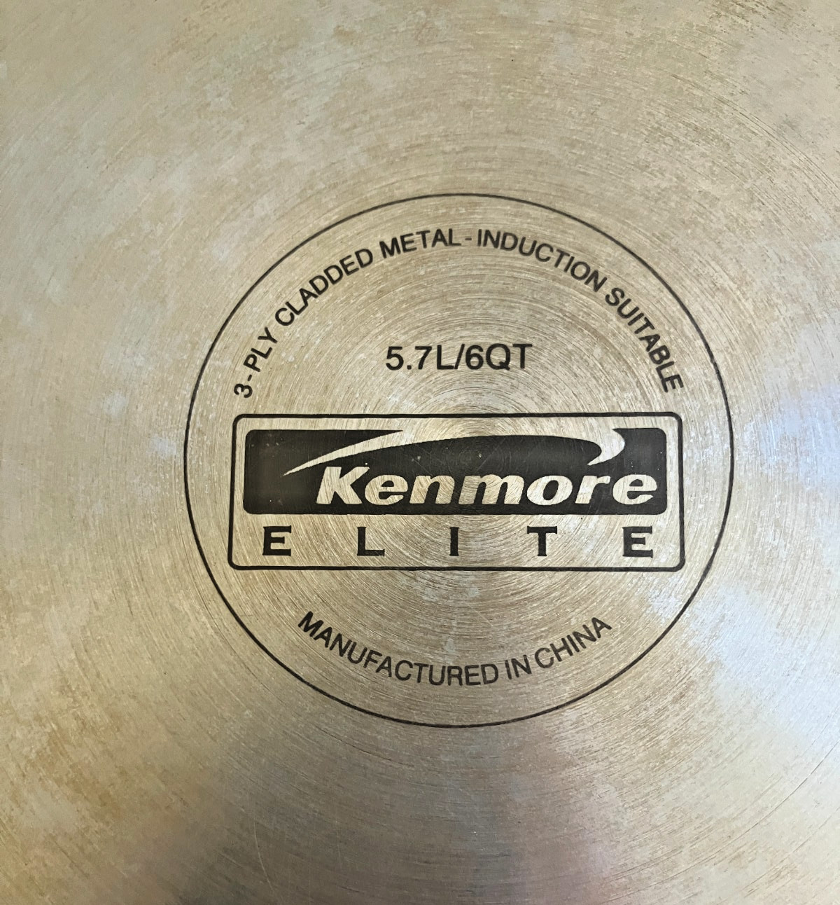Kenmore Elite 3 Ply Cladded Stainless Steel Stock Pot 6 QT Induction Suitable