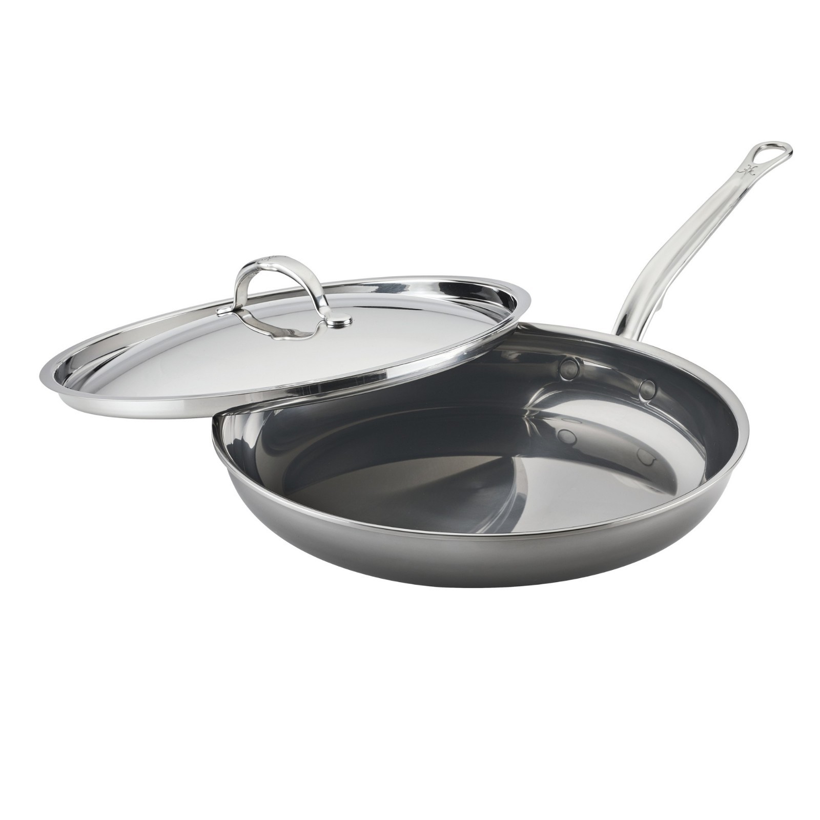 Hestan NanoBond Titanium Stainless Steel 11″ Skillet Fry Pan w/ Lid