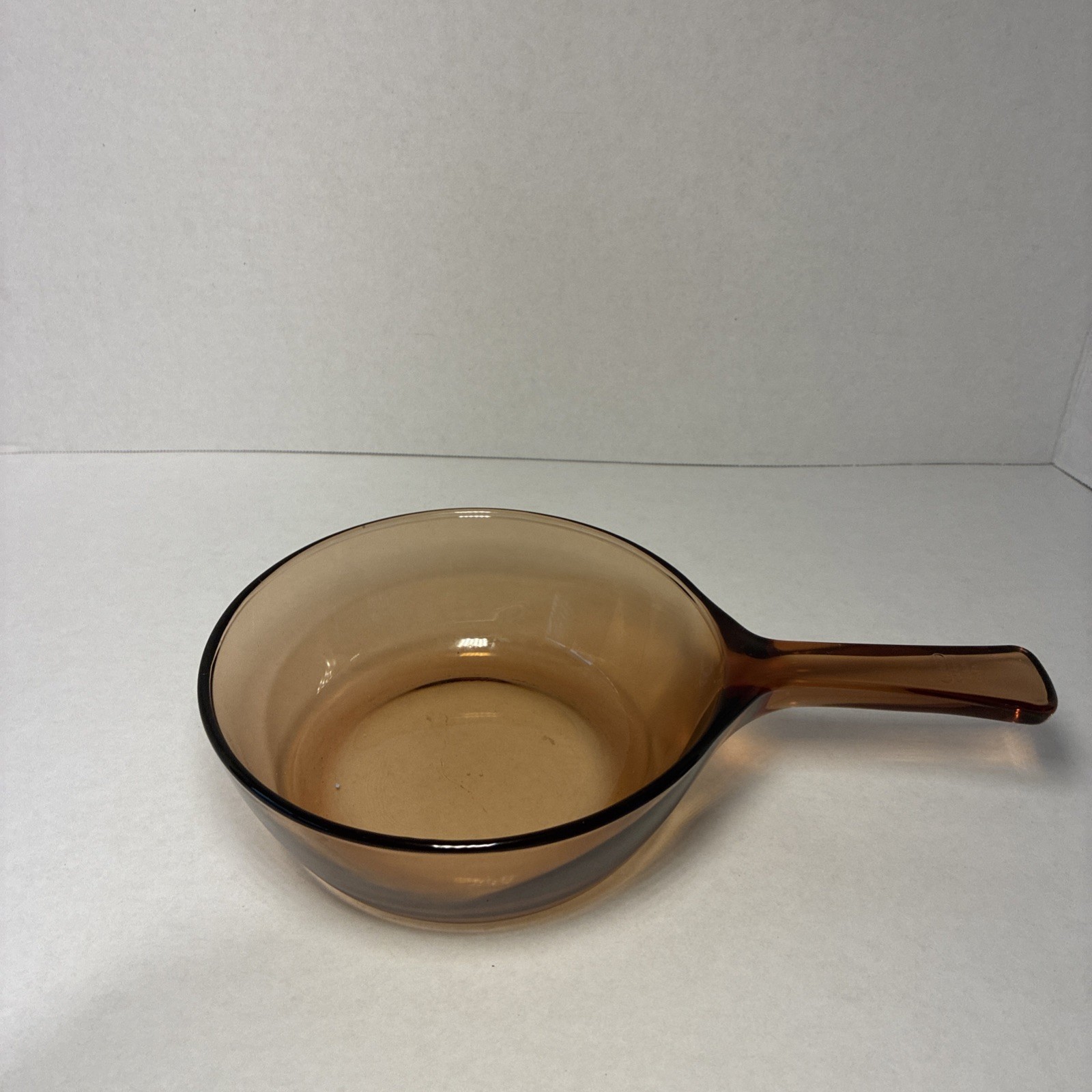 Vintage Vision Corning USA Ware Amber Brown .5 L Sauce Pan Pot No Lid