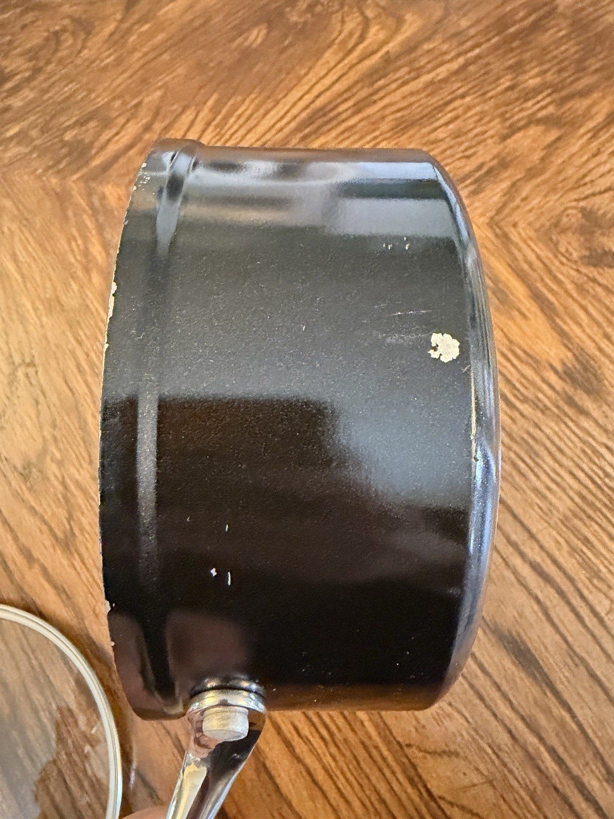 KitchenAid Hard Anodized Saucepan With Lid 1.5 qt Black Induction WQ815