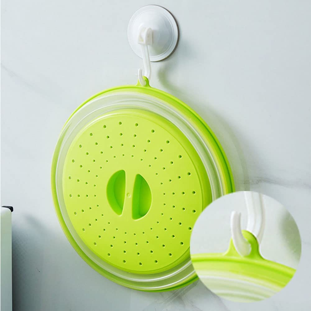Collapsible Microwave Splatter Cover, 10.5 Inch, Dishwasher-safe, Microwave P…