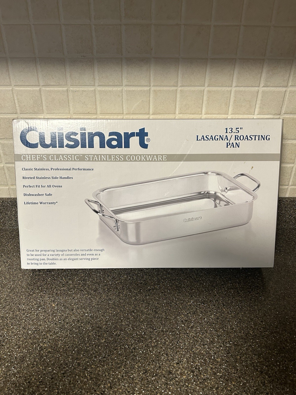 Cuisinart Chef’s Classic Stainless Cookware 13.5Inch Lasagna Pan 7117-135