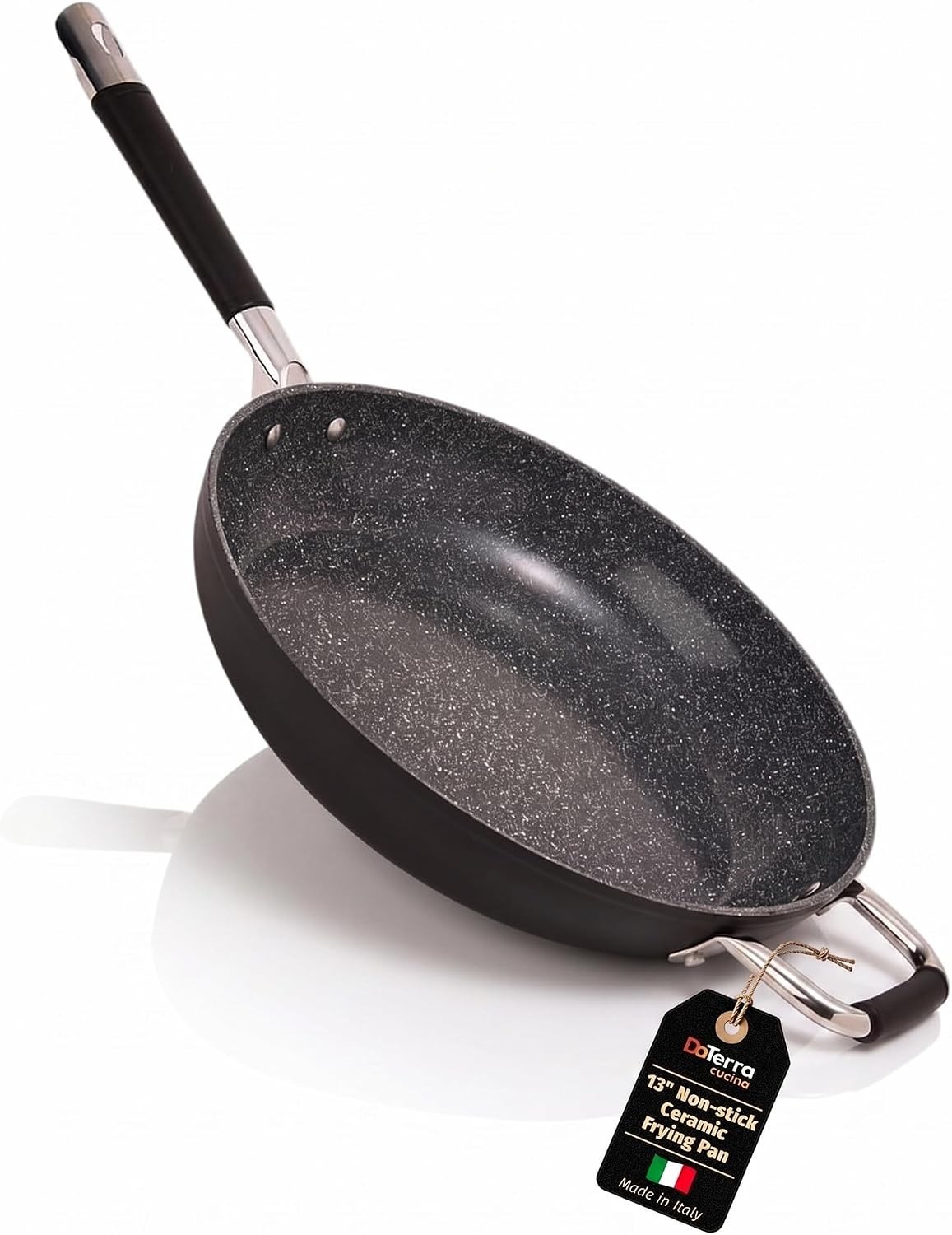 13″ Non-stick Ceramic Frying Pan – Large Nonstick Frying Pan for Cooking – In…