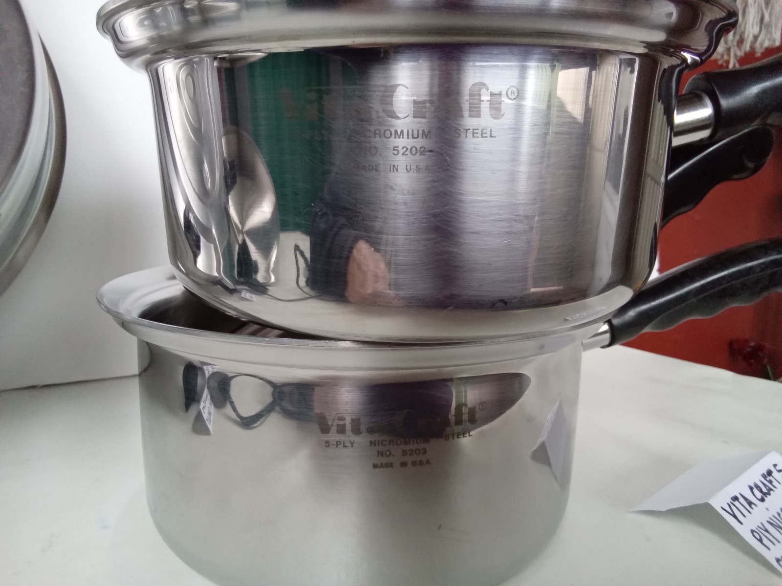 VITA CRAFT 5 PLY NICROMIUM STEEL 3 PC. SAUCE W/ELECTRIC LIQUID CORE SKILLET 13″☆