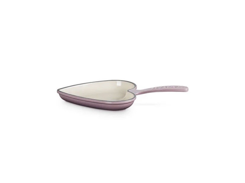 Le Creuset❤️ Heart Cast Iron Skillet 16cm Mauve Pink Made in France