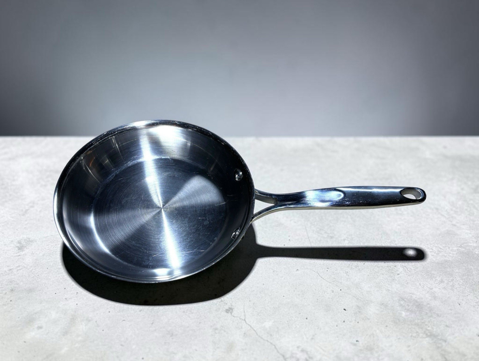 The Pampered Chef 8″ Stainless Steel Skillet Sauté Frying Pan