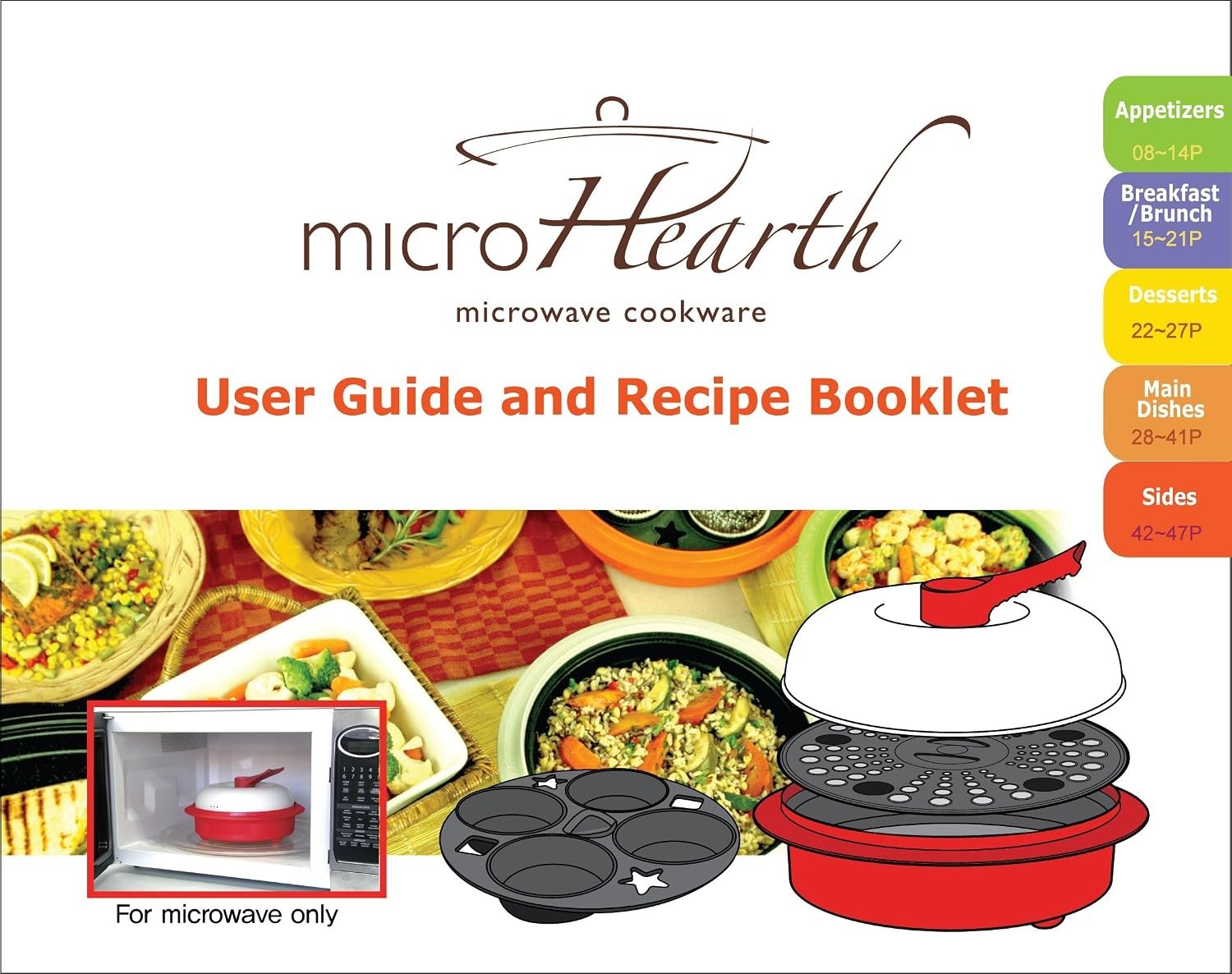 Revolutionary Nonstick 1.5-Quart Microwave Cooking Set – 4-Piece Convenience