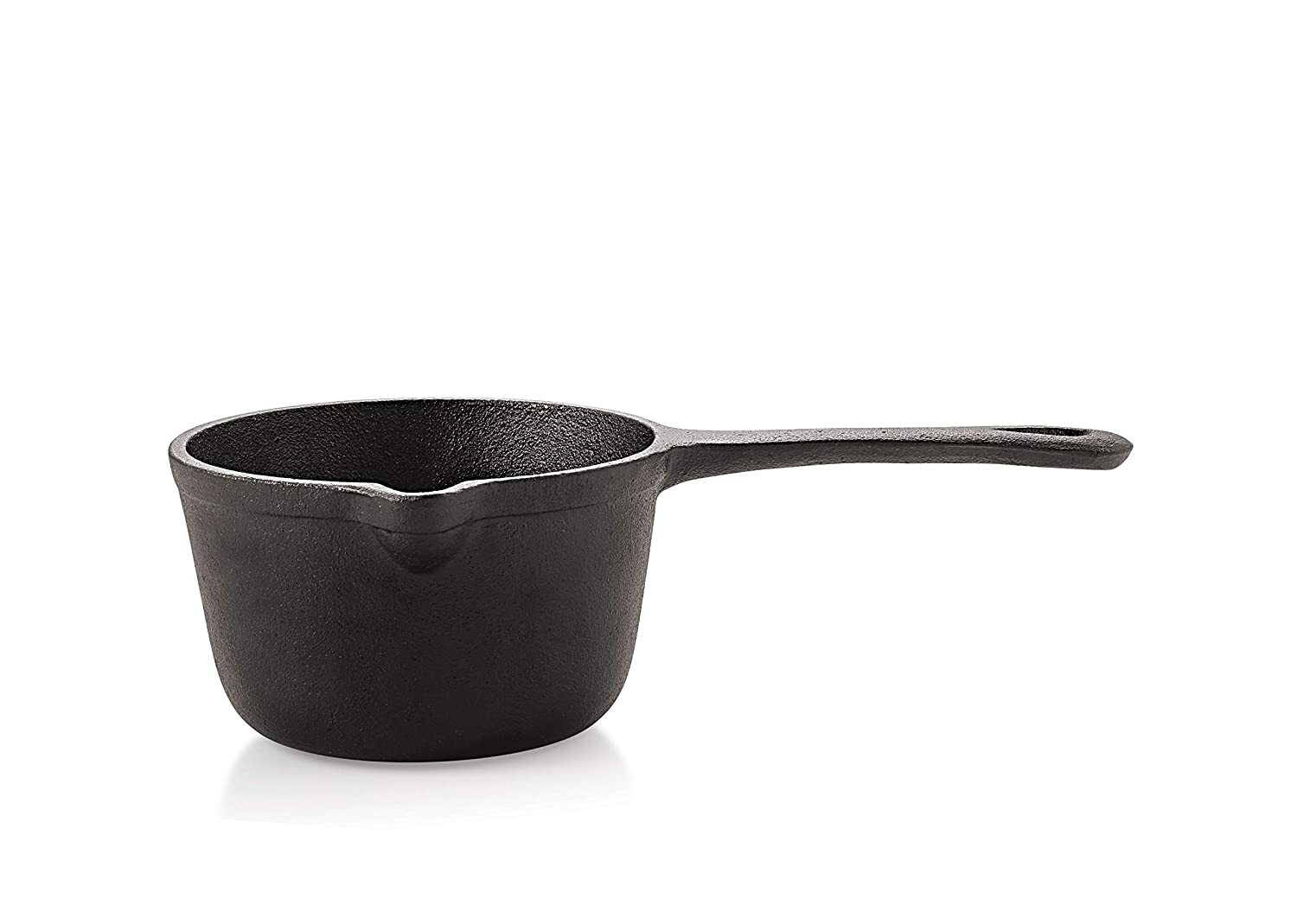 Pre Seasoned Cast Iron Sauce Pan, 15cm/6inch Diameter (Induction Compatible)