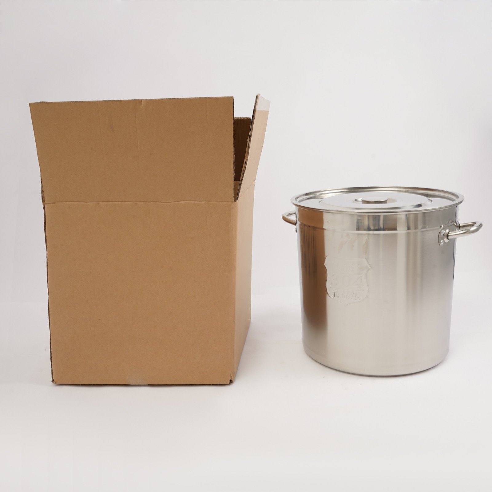 48L Stainless Steel Pot Large Cooking Pot with Lid Stainless Steel Soup Pot