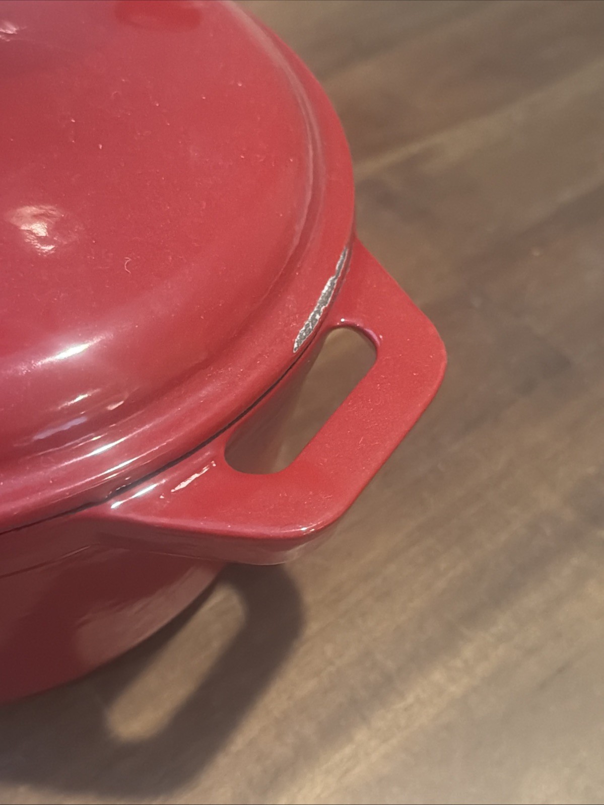 Bella 2.75 Qt Enameled Cast Iron Dutch Oven Pot with Lid Red Cookware
