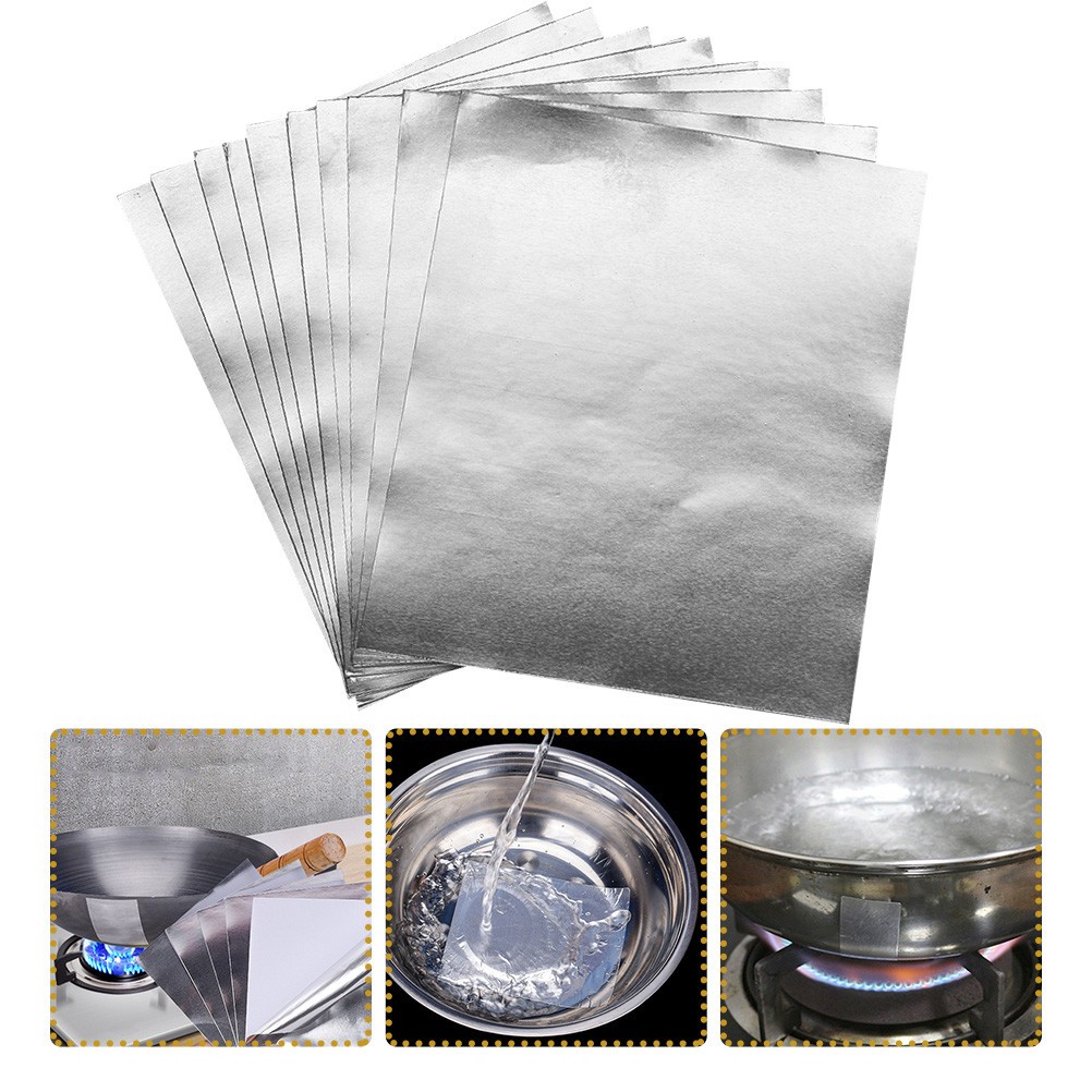 20 Sheets Aluminum Foil Paper Roll Pot Repair Tape Cooking Pots Patch
