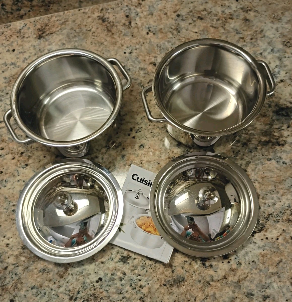 Cuisinart Stainless Steel Mini Dutch Ovens 2pack Model 7MS2-32 – .32 Qt MINT