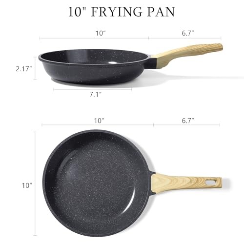 Ceramic Nonstick Frying Pan – 10 Inch Healthy Non-Toxic Non Stick Skillet