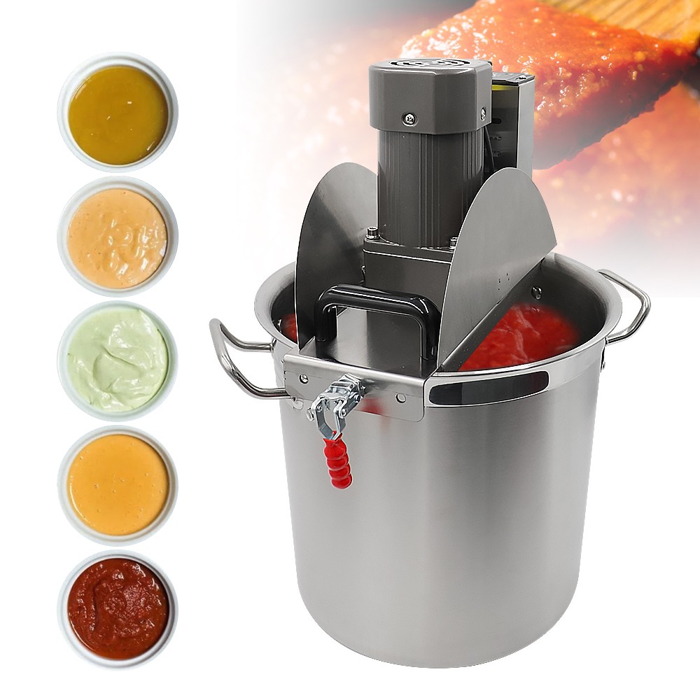 40L Automatic Food Mixer Sauce Stirrer Frying Machine Electric Mixer With Lid