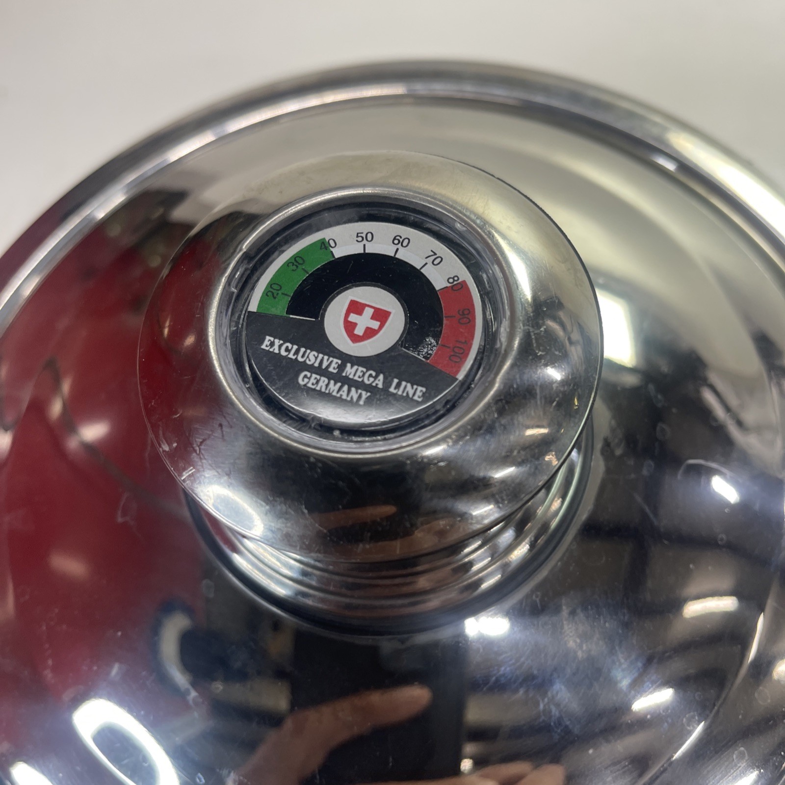 Rare Exclusive Mega Line Germany 18/10 SS 1.7L Sauce Pan W/ Temp Gauge Lid