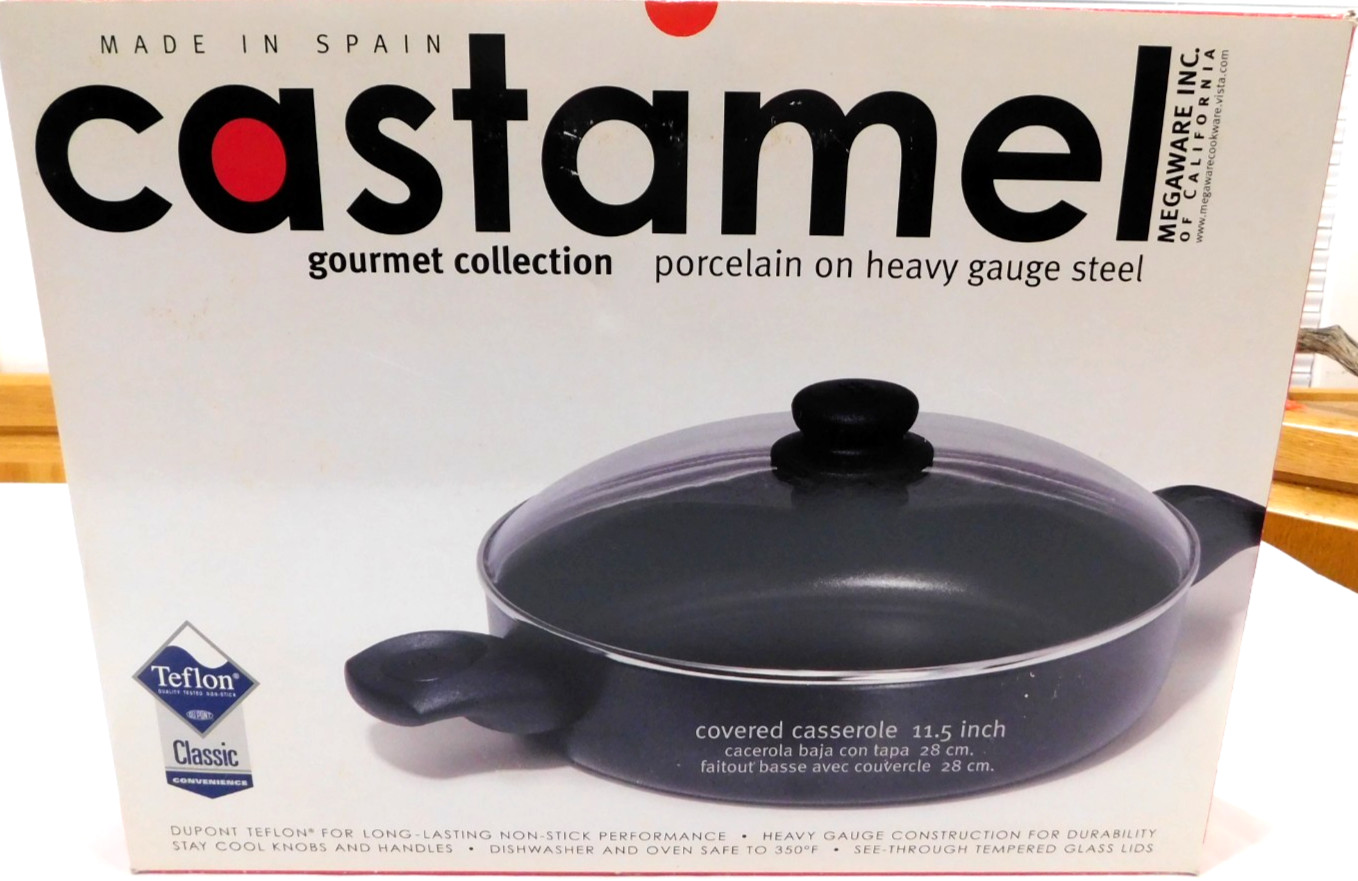 NEW IN BOX CASTAMEL MEGAWARE 11.5″ Covered Casserole Cookware Spain