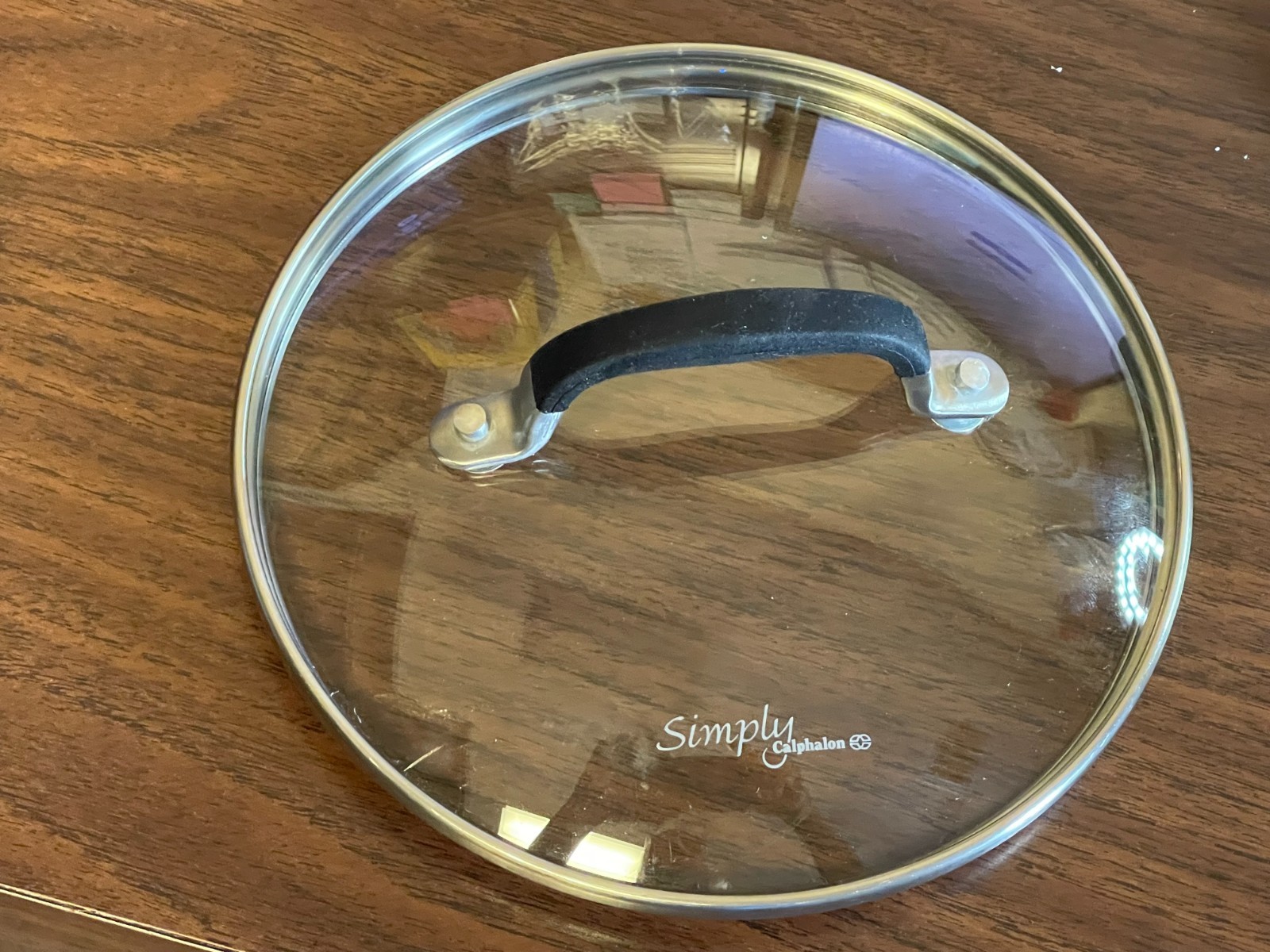 SIMPLY CALPHALON TEMPERED GLASS LID ONLY 7 1/8″ OD , 6 5/8″ ID #2