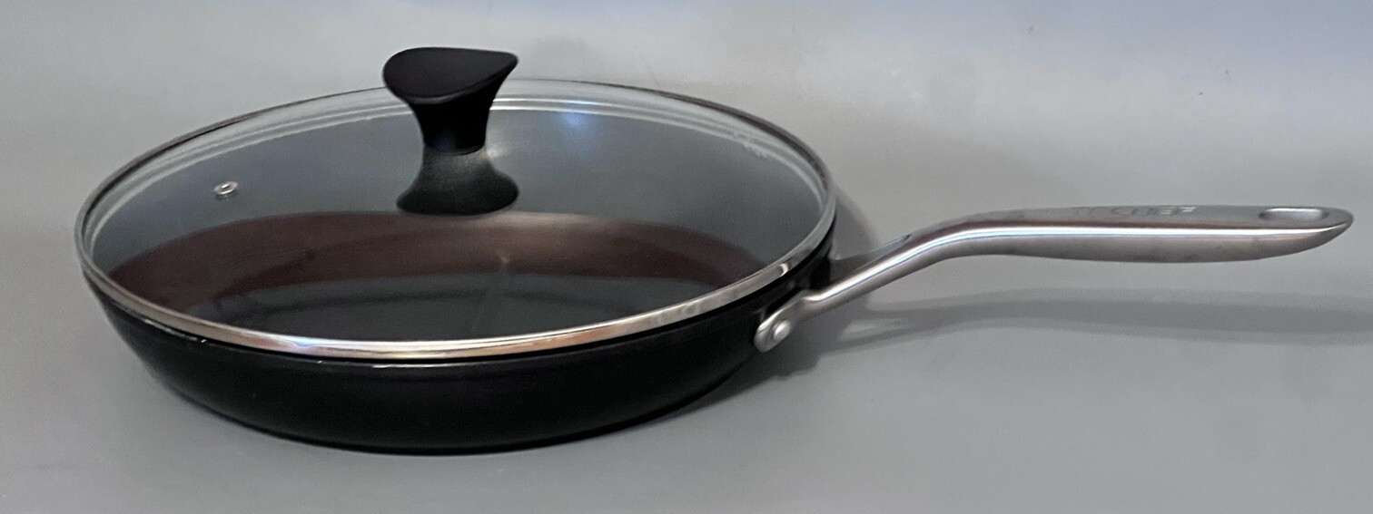 TECHEF – Onyx Collection, 12″ Frying Pan w/ New Teflon Platinum Coating w/Lid
