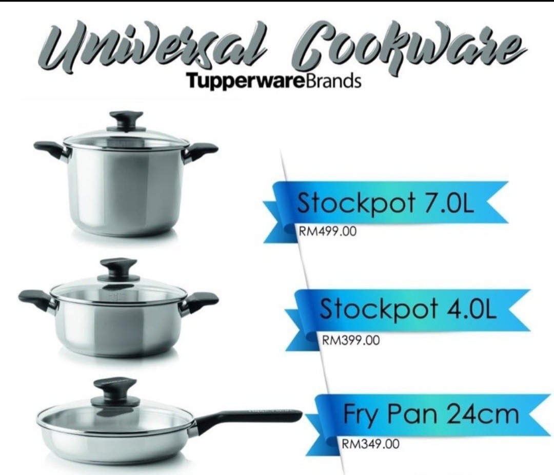 NEW IN BOX Tupperware Daily Universal Cookware Set of 3
