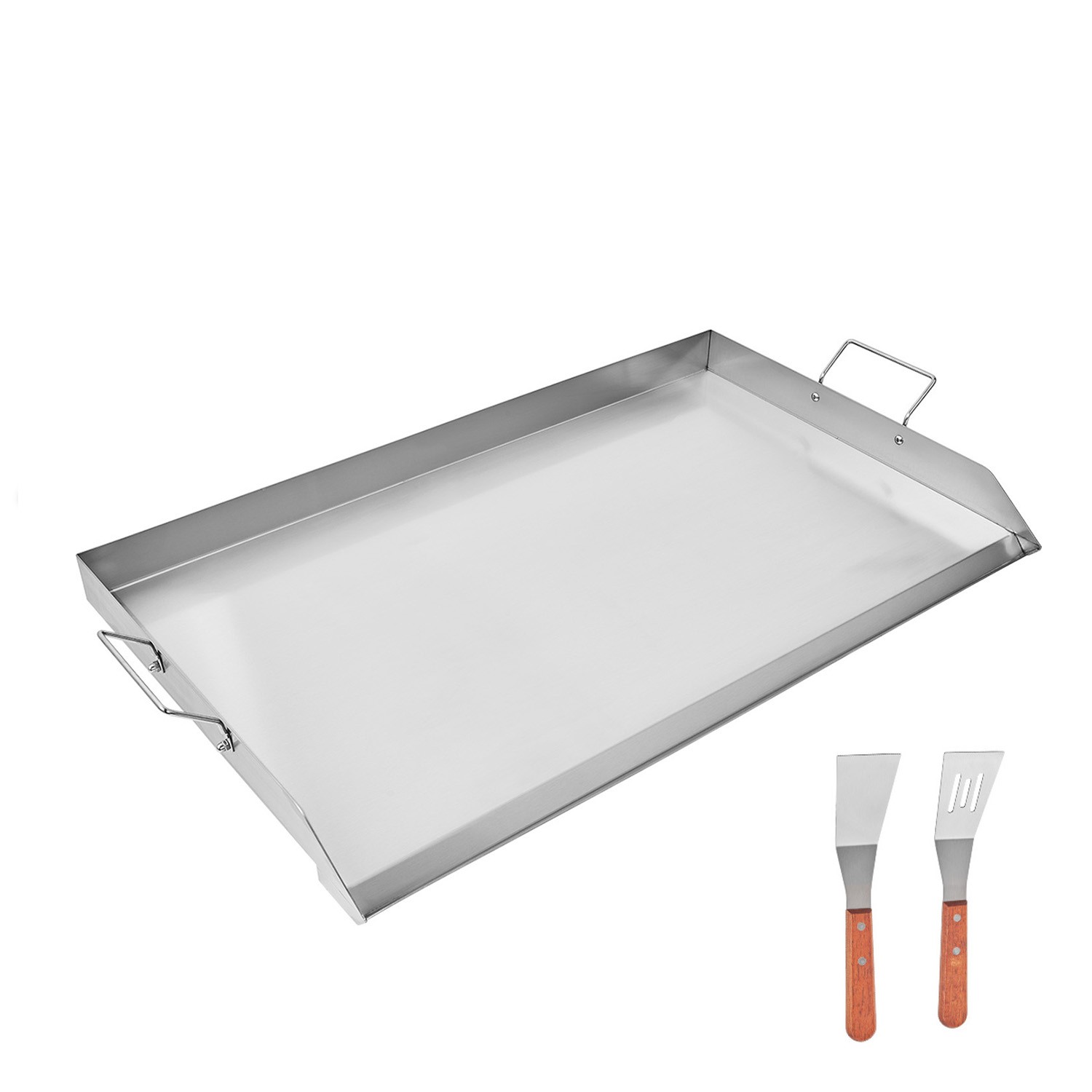Griddle for Gas Grill, 36″x22″ Stainless Steel Flat Top w/ Grease Trough