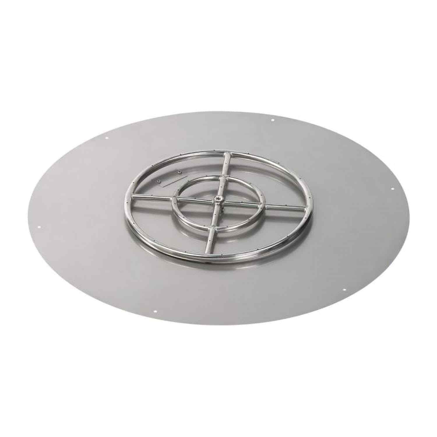 BBQGuys Signature 30 Inch Stainless Steel Round Flat PanMatch Light Kit18 Inch